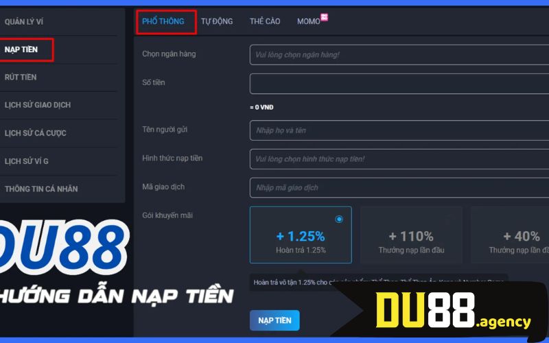 Điền thông tin vào mẫu giao dịch sẵn cá Điền thông tin vào mẫu giao dịch sẵn có